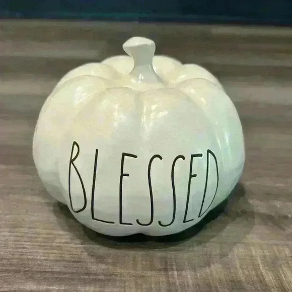 Rae Dunn Medium BLESSED Pumpkin - Picture 1 of 1